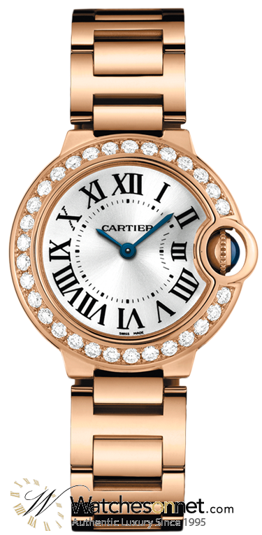 cartier women's watch rose gold