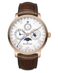 Blancpain Villeret  Automatic Men's Watch, 18K Rose Gold, White Dial, 0888-3631-55B