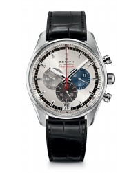 Zenith El Primero  Chronograph Automatic Men's Watch, Stainless Steel, Silver Dial, 03.2041.4052/69.C496