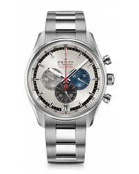 Zenith El Primero  Chronograph Automatic Men's Watch, Stainless Steel, Silver Dial, 03.2041.4052/69.M2040