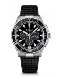 Zenith El Primero  Chronograph Automatic Men's Watch, Stainless Steel, Black Dial, 03.2060.405/21.R515