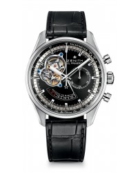 Zenith El Primero  Chronograph Automatic Men's Watch, Stainless Steel, Black Dial, 03.2080.4021/21.C496