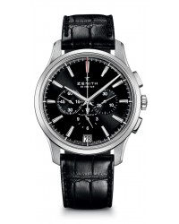 Zenith Captain  Chronograph Automatic Men's Watch, Stainless Steel, Black Dial, 03.2110.400/22.C493