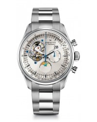 Zenith El Primero  Chronograph Automatic Men's Watch, Stainless Steel, Silver Dial, 03.2160.4047/01.M2160