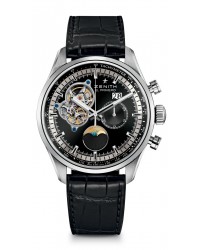Zenith El Primero  Chronograph Automatic Men's Watch, Stainless Steel, Black Dial, 03.2160.4047/21.C714