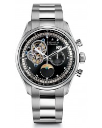 Zenith El Primero  Chronograph Automatic Men's Watch, Stainless Steel, Black Dial, 03.2160.4047/21.M2160