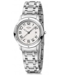Hermes Clipper  Quartz Women's Watch, Stainless Steel, Silver Dial, 035342WW00