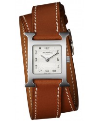 Hermes H Hour  Quartz Women's Watch, Stainless Steel, Silver Dial, 036717WW00
