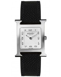 Hermes H Hour  Quartz Women's Watch, Stainless Steel, White Dial, 036792WW00