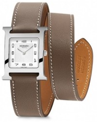 Hermes H Hour  Quartz Women's Watch, Stainless Steel, White Dial, 036801WW00