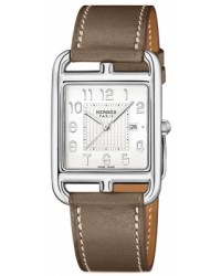 Hermes Cape Cod  Quartz Women's Watch, Stainless Steel, Silver Dial, 040192WW00
