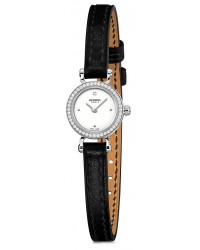 Hermes Faubourg  Quartz Women's Watch, 18K White Gold, White Dial, 040548WW00