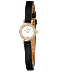 Hermes Faubourg  Quartz Women's Watch, 18K Yellow Gold, White Dial, 040556WW00