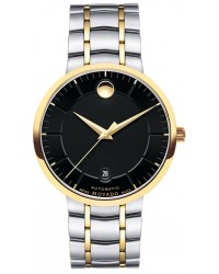 Movado 1881  Automatic Men's Watch, Gold Tone, Black Dial, 606916