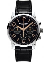 Montblanc Timewalker Chronograph Automatic  Chronograph Automatic Men's Watch, Stainless Steel, Black Dial, 101548