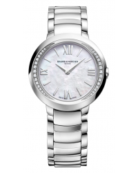 Baume & Mercier Promesse  Quartz Women's Watch, Stainless Steel, Mother Of Pearl Dial, MOA10160