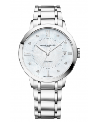 Baume & Mercier Classima  Automatic Women's Watch, Stainless Steel, Mother Of Pearl Dial, MOA10221