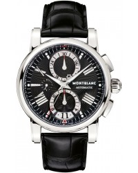 Montblanc Star 4810  Chronograph Automatic Men's Watch, Stainless Steel, Black Dial, 102377