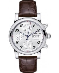 Montblanc Star Chronograph Automatic  Chronograph Automatic Men's Watch, Stainless Steel, Silver Dial, 106466