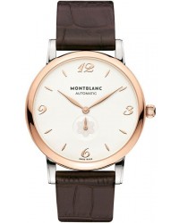 Montblanc Star Classique Automatic  Automatic Men's Watch, Steel & 18K Rose Gold, Silver Dial, 107309