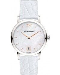 Montblanc Star Classique Lady  Quartz Women's Watch, Stainless Steel, White Mother Of Pearl Dial, 108765
