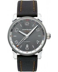 Montblanc Timewalker Voyager UTC  Automatic Men's Watch, Stainless Steel, Anthracite Dial, 109137