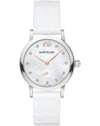 Montblanc Star Classique Lady  Quartz Women's Watch, Stainless Steel, Mother Of Pearl & Diamonds Dial, 110304