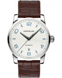 Montblanc Timewalker Date Automatic  Automatic Men's Watch, Stainless Steel, Silver Dial, 110338