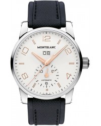 Montblanc Timewalker Automatic Dual Time Special Edition  Automatic Men's Watch, Stainless Steel, Silver Dial, 110579