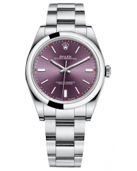 Rolex Oyster Perpetual 34  Automatic Women's Watch, Stainless Steel, Purple Dial, 114200-PRL