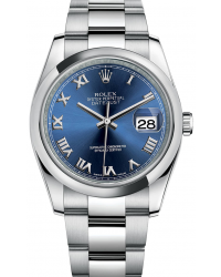 Rolex DateJust 36  Automatic Women's Watch, Stainless Steel, Blue Dial, 116200-BLU-RN