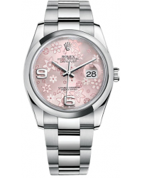 Rolex DateJust 36  Automatic Women's Watch, Stainless Steel, Pink Dial, 116200-FLR-PNK