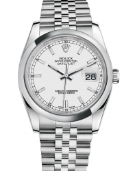 Rolex DateJust 36  Automatic Women's Watch, Stainless Steel, White Dial, 116200-WHT-J