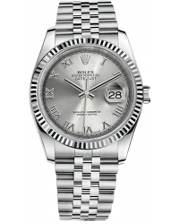 Rolex DateJust 36  Automatic Women's Watch, Steel & 18K White Gold, Rhodium Dial, 116234-RHODIUM-J