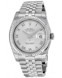 Rolex DateJust 36  Automatic Women's Watch, Steel & 18K White Gold, White Dial, 116234-WHT-RN-J