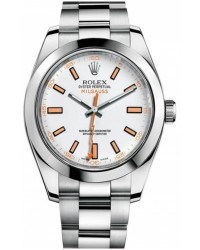 Rolex Milgauss  Automatic Men's Watch, Stainless Steel, White Dial, 116400-WHT