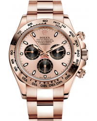 Rolex Cosmograph Daytona  Automatic Men's Watch, 18K Rose Gold, Pink Dial, 116505-PNK-BLK