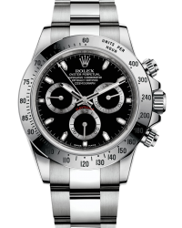 Rolex Cosmograph Daytona  Chronograph Automatic Men's Watch, Stainless Steel, Black Dial, 116520-BLK