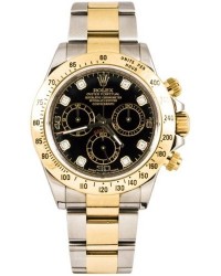 Rolex Cosmograph Daytona  Chronograph Automatic Men's Watch, Steel & 18K Yellow Gold, Black Dial, 116523-BLK-DIA
