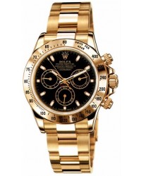Rolex Cosmograph Daytona  Chronograph Automatic Men's Watch, 18K Yellow Gold, Black Dial, 116528-BLK