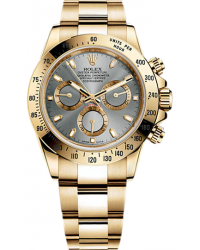 Rolex Cosmograph Daytona  Automatic Men's Watch, 18K Yellow Gold, Silver Dial, 116528-SLV