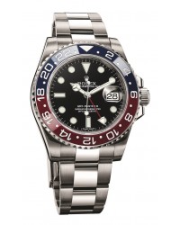 Rolex GMT-Master II  Automatic Men's Watch, 18K White Gold, Black Dial, 116719BLRO