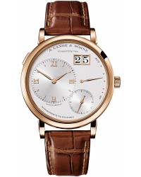 A. Lange & Sohne Grand Lange 1  Manual Winding Men's Watch, 18K Rose Gold, Silver Dial, 117.032