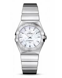 Omega Constellation  Quartz Women's Watch, Stainless Steel, Mother Of Pearl Dial, 123.10.27.60.05.002