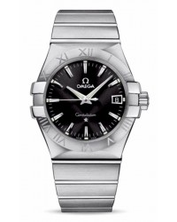 Omega Constellation  Quartz Men's Watch, Stainless Steel, Black Dial, 123.10.35.60.01.001