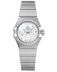 Omega Constellation  Automatic Women's Watch, Stainless Steel, Mother Of Pearl Dial, 123.15.27.20.05.001