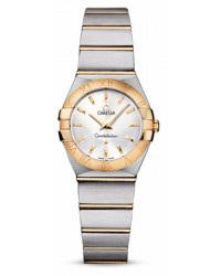 Omega Constellation  Quartz Small Women's Watch, 18K Yellow Gold, Silver Dial, 123.20.24.60.02.002