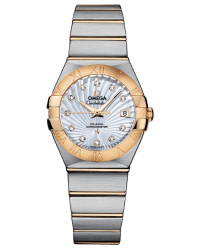 Omega Constellation  Automatic Women's Watch, 18K Yellow Gold, Mother Of Pearl & Diamonds Dial, 123.20.27.20.55.002