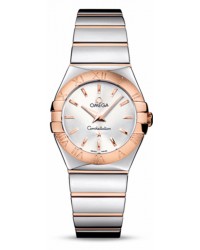 Omega Constellation  Quartz Women's Watch, 18K Rose Gold, Silver Dial, 123.20.27.60.02.003