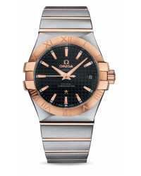 Omega Constellation  Automatic Men's Watch, 18K Rose Gold, Black Dial, 123.20.35.20.01.001